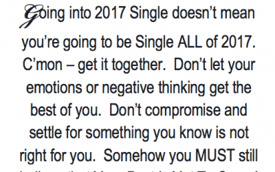 Single Going Into 2017