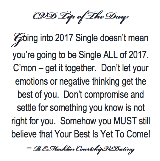 Single Going Into 2017